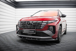 Cup Spoilerlippe Front Ansatz V.1 passend für Hyundai Tucson N-Line Mk4 schwarz Hochglanz