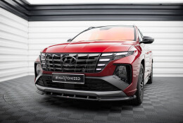 Cup Spoilerlippe Front Ansatz V.2 passend für Hyundai Tucson N-Line Mk4 schwarz Hochglanz