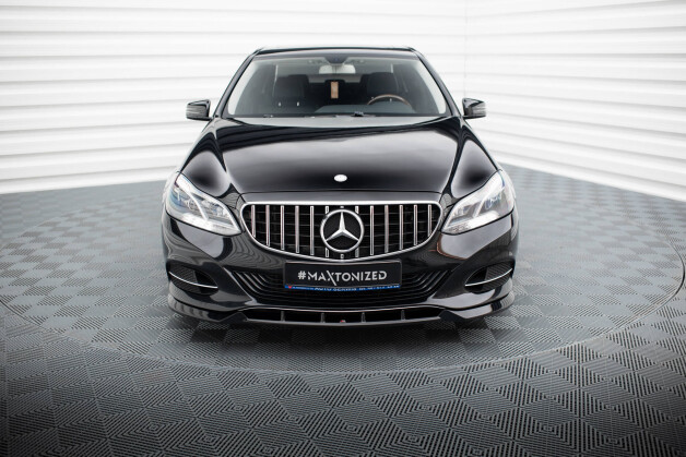 Cup Spoilerlippe Front Ansatz passend für Mercedes-Benz E W212 Facelift schwarz Hochglanz