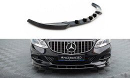 Cup Spoilerlippe Front Ansatz für Mercedes-Benz E W212 Facelift schwarz Hochglanz