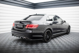 Mittlerer Cup Diffusor Heck Ansatz DTM Look passend für Mercedes-Benz E W212 Facelift schwarz Hochglanz