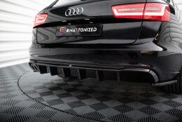 Heck Ansatz Diffusor passend für Audi A6 Limousine /...