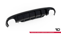 Heck Ansatz Diffusor passend für Audi S5 Coupe / Cabrio S-Line 8T schwarz Hochglanz