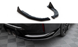 Heck Ansatz Flaps Diffusor V.3 für BMW M3 Limo / Touring G80 / G81 schwarz Hochglanz