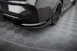 Heck Ansatz Flaps Diffusor V.3 passend für CSL Look BMW M3 Limousine / Touring G80 / G81 schwarz Hochglanz