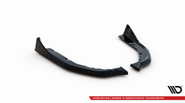 Heck Ansatz Flaps Diffusor V.3 passend für CSL Look BMW M3 Limousine / Touring G80 / G81 schwarz Hochglanz