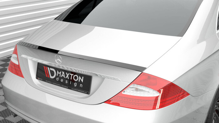 Heck Spoiler Aufsatz Abrisskante passend für Mercedes-Benz CLS C219 schwarz Hochglanz