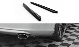 Heck Ansatz Flaps Diffusor passend für Mercedes-Benz CLS C219 schwarz Hochglanz