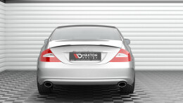 Heck Ansatz Flaps Diffusor passend für Mercedes-Benz CLS C219 schwarz Hochglanz