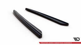 Heck Ansatz Flaps Diffusor passend für Mercedes-Benz CLS C219 schwarz Hochglanz