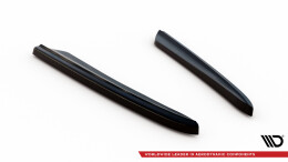 Heck Ansatz Flaps Diffusor passend für Mercedes-Benz CLS C219 schwarz Hochglanz