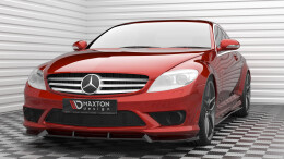 Cup Spoilerlippe Front Ansatz V.1 passend für Mercedes-Benz CL 63 AMG C216 schwarz Hochglanz