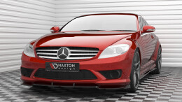 Cup Spoilerlippe Front Ansatz V.2 passend für Mercedes-Benz CL 63 AMG C216 schwarz Hochglanz