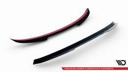 Heck Spoiler Aufsatz Abrisskante V.2 passend für Seat Leon Cupra Sportstourer Mk3 Facelift schwarz Hochglanz