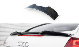 Heck Spoiler Aufsatz Abrisskante 3D für Audi TT 8J schwarz Hochglanz