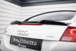 Heck Spoiler Aufsatz Abrisskante 3D passend für Audi TT 8J schwarz Hochglanz