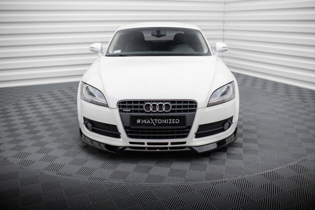 Cup Spoilerlippe Front Ansatz V.3 passend für Audi TT 8J schwarz Hochglanz