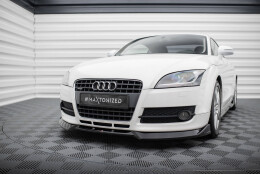 Cup Spoilerlippe Front Ansatz V.3 passend für Audi TT 8J schwarz Hochglanz