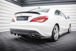 Heck Spoiler Aufsatz Abrisskante 3D passend für Mercedes-Benz CLA C117 Facelift schwarz Hochglanz