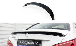 Heck Spoiler Aufsatz Abrisskante 3D passend für Mercedes CLA C117 FL schwarz Hochglanz