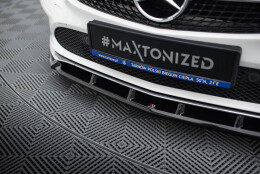 Cup Spoilerlippe Front Ansatz passend für Mercedes-Benz CLA C117 Facelift schwarz Hochglanz