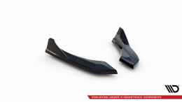 Heck Ansatz Flaps Diffusor passend für (passend für heckansatz V.3) BMW 1er M-Paket / M140i F20 Facelift schwarz Hochglanz