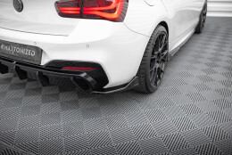 Street+ Heck Ansatz Flaps passend für BMW 1er M-Paket / M140i F20 FL schwarz Hochglanz