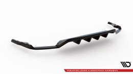 Mittlerer Cup Diffusor DTM Look Heck Ansatz für Audi SQ8 Mk1 schwarz Hochglanz