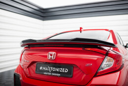 Heck Spoiler Aufsatz Abrisskante 3D passend für Honda Civic SI Mk10 schwarz Hochglanz