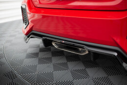 Mittlerer Cup Diffusor Heck Ansatz DTM Look passend für Honda Civic SI Mk10 schwarz Hochglanz