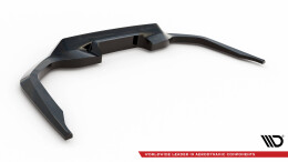 Mittlerer Cup Diffusor Heck Ansatz DTM Look passend für Honda Civic SI Mk10 schwarz Hochglanz