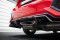 Mittlerer Cup Diffusor Heck Ansatz DTM Look für Honda Civic SI Mk10 schwarz Hochglanz