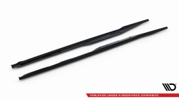 Seitenschweller Ansatz Cup Leisten passend für Honda Civic SI Mk10 schwarz Hochglanz