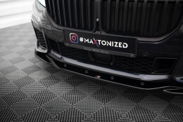 Cup Spoilerlippe Front Ansatz V.3 passend für BMW 7 M-Paket G11 / G12 Facelift schwarz Hochglanz