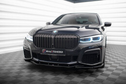 Cup Spoilerlippe Front Ansatz V.3 passend für BMW 7 M-Paket G11 / G12 Facelift schwarz Hochglanz