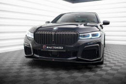 Cup Spoilerlippe Front Ansatz V.4 für BMW 7 M-Paket G11 / G12 FL schwarz Hochglanz