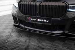 Cup Spoilerlippe Front Ansatz V.4 passend für BMW 7 M-Paket G11 / G12 Facelift schwarz Hochglanz