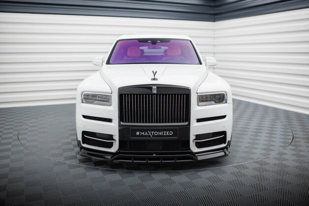 Cup Spoilerlippe Front Ansatz passend für Rolls Royce Cullinan schwarz Hochglanz