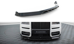 Cup Spoilerlippe Front Ansatz für Rolls Royce Cullinan schwarz Hochglanz