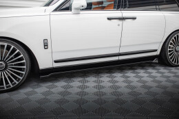 Seitenschweller Ansatz Cup Leisten passend für Rolls Royce Cullinan schwarz Hochglanz