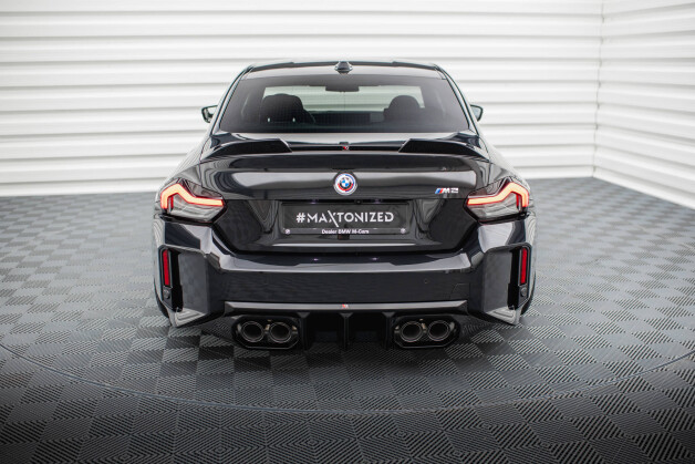 Heck Ansatz Diffusor V.2 passend für BMW M2 G87 schwarz Hochglanz