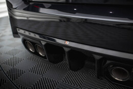 Heck Ansatz Diffusor V.2 passend für BMW M2 G87 schwarz Hochglanz