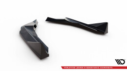 Heck Ansatz Flaps Diffusor V.6 passend für (passend für heckansatz v.2) BMW M2 G87 schwarz Hochglanz