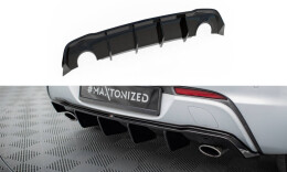 Heck Ansatz Diffusor passend für Opel Astra GTC OPC-Line J (Einzelauspuff li. re.) schwarz Hochglanz