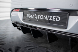 Heck Ansatz Diffusor passend für Opel Astra GTC OPC-Line J (Einzelauspuff li. re.) schwarz Hochglanz