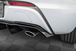 Heck Ansatz Diffusor passend für Opel Astra GTC OPC-Line J (Einzelauspuff li. re.) schwarz Hochglanz