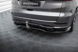 Mittlerer Cup Diffusor Heck Ansatz DTM Look für Ford S-Max ST-Line Mk2 schwarz Hochglanz