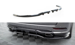 Mittlerer Cup Diffusor Heck Ansatz DTM Look passend für Ford S-Max ST-Line Mk2 schwarz Hochglanz