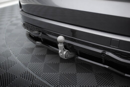 Mittlerer Cup Diffusor Heck Ansatz DTM Look passend für Ford S-Max ST-Line Mk2 schwarz Hochglanz