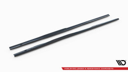 Seitenschweller Ansatz Cup Leisten für Ford S-Max ST-Line Mk2 schwarz Hochglanz